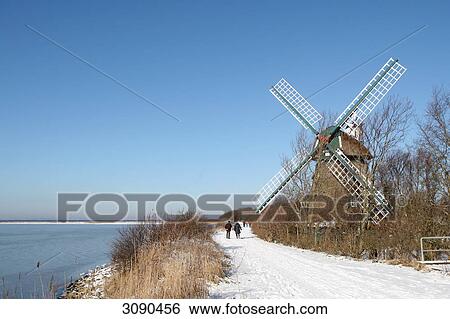 Wind mill, Nieby, Geltinger Birk, Schleswig-Holstein, Deutschland View Large Photo Image Stock Photograph - Wind mill, Nieby, Geltinger Birk, Schleswig-Holstein, Deutschland . Fotosearch