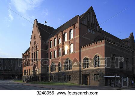 Stock Photograph - Administrative building in Duisburg, Germany . Fotosearch
