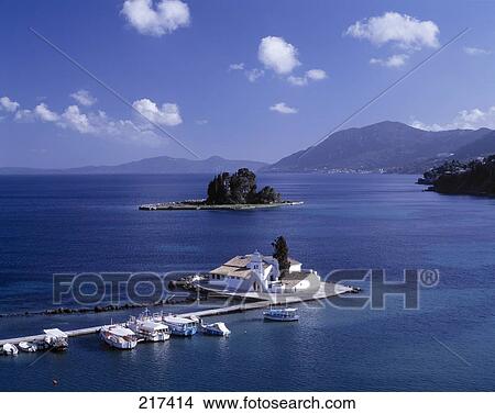 Aerial view of cathedral on island View Large Photo Image Picture - Aerial view of cathedral on island . Fotosearch