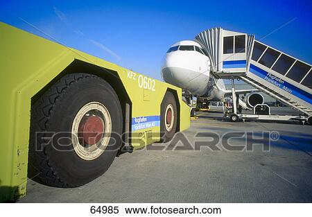 Airplane on runway at airport, Frankfurt, Germany View Large Photo Image Stock Photography - Airplane on runway at airport, Frankfurt, Germany . Fotosearch