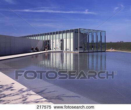 Art museum at lakeside, Neuss-Holzheim, Lower Rhine, North Rhine Westphalia, Germany View Large Photo Image Stock Photography - Art museum at lakeside, Neuss-Holzheim, Lower Rhine, North Rhine Westphalia, Germany . Fotosearch