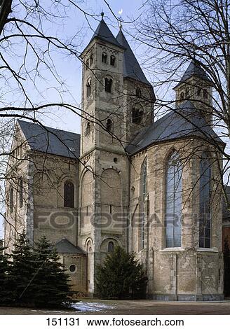 Bare trees in front of monastery, Knechtsteden Abbey, Dormagen, North Rhine-Westphalia, Germany View Large Photo Image Stock Image - Bare trees in front of monastery, Knechtsteden Abbey, Dormagen, North Rhine-Westphalia, Germany . Fotosearch