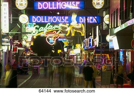 Blurred view of people walking in street, Reeperbahn, St Pauli, Hamburg, Germany View Large Photo Image Picture - Blurred view of people walking in street, Reeperbahn, St Pauli, Hamburg, Germany . Fotosearch
