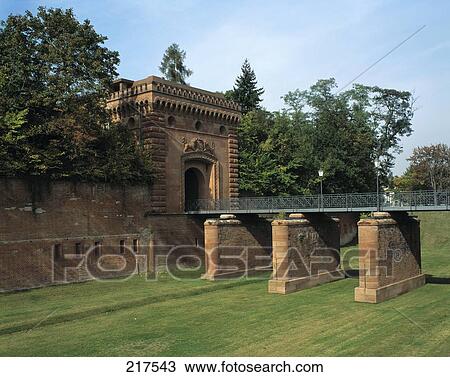 Bridge leading to archway, Rhineland-Palatinate, Germany View Large Photo Image Stock Image - Bridge leading to archway, Rhineland-Palatinate, Germany . Fotosearch