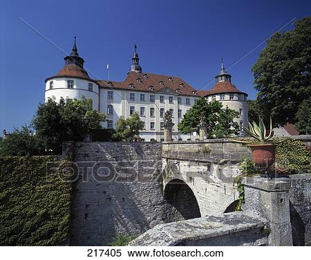 Stock Photography - Bridge leading to castle, Baden-Wurttemberg, Germany . Fotosearch
