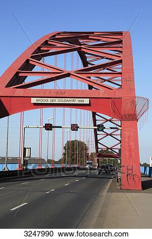 Stock Image - Bridge of solidarity in Duisburg, Germany . Fotosearch