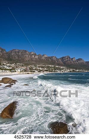 Camps Bay and Table Mountain, Cape Town, South Africa View Large Photo Image Stock Photo - Camps Bay and Table Mountain, Cape Town, South Africa . Fotosearch