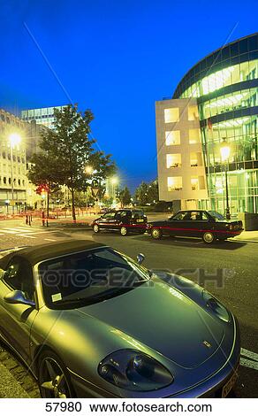 Cars parked at roadside, Boulevard Royal, Luxembourg City, Luxembourg View Large Photo Image Stock Image - Cars parked at roadside, Boulevard Royal, Luxembourg City, Luxembourg . Fotosearch
