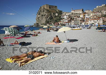 Castello dei Ruffo and beach, Scilla, Calabry, Italy View Large Photo Image Stock Image - Castello dei Ruffo and beach, Scilla, Calabry, Italy . Fotosearch