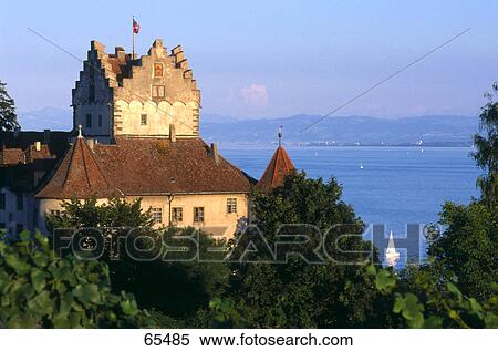 Castle at lakeside, Meersburg, Baden-Wuerttemberg, Lake Constance, Germany View Large Photo Image Stock Photography - Castle at lakeside, Meersburg, Baden-Wuerttemberg, Lake Constance, Germany . Fotosearch
