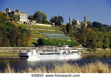 Castle at waterfront, Elbe River, Albrechtsburg Castle, Saxony, Germany View Large Photo Image Stock Image - Castle at waterfront, Elbe River, Albrechtsburg Castle, Saxony, Germany . Fotosearch