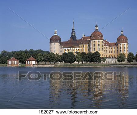 Castle at waterfront, Moritzburg Castle, Moritzburg, Saxony, Germany View Large Photo Image Stock Photo - Castle at waterfront, Moritzburg Castle, Moritzburg, Saxony, Germany . Fotosearch