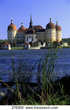 Castle at waterfront, Moritzburg Castle, Dresden, Saxony, Germany View Large Photo Image Stock Photo - Castle at waterfront, Moritzburg Castle, Dresden, Saxony, Germany . Fotosearch