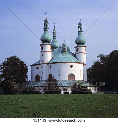 Cathedral against blue, Holy Trinity Chapel, Upper Palatinate, Bavaria, Germany View Large Photo Image Stock Image - Cathedral against blue, Holy Trinity Chapel, Upper Palatinate, Bavaria, Germany . Fotosearch