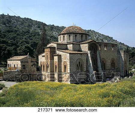 Cathedral on landscape, Attica, Athens, Greece View Large Photo Image Stock Image - Cathedral on landscape, Attica, Athens, Greece . Fotosearch