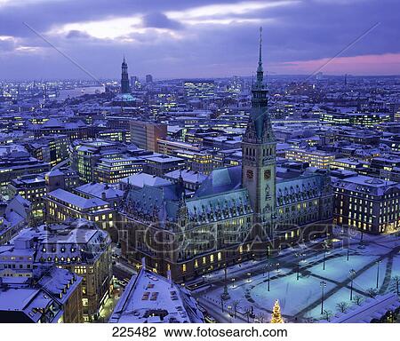 Church covered with snow in city, St. Michaelis Church, Hamburg, Germany View Large Photo Image Stock Image - Church covered with snow in city, St. Michaelis Church, Hamburg, Germany . Fotosearch