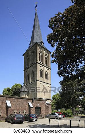 Stock Image - Church Saint Michael, Dormagen, North Rhine-Westphalia, Germany, Europe . Fotosearch