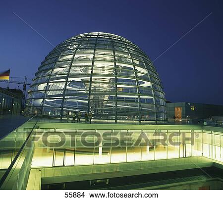 Picture - Dome of building, Reichstag Building, Berlin, Germany, Europe . Fotosearch