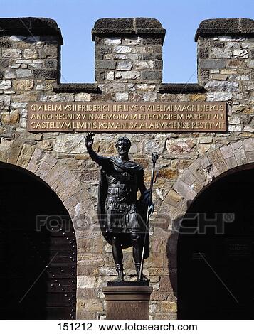 Emperor statue in front of fort, Saalburg, Taunus, Bad Homburg, Hesse, Germany View Large Photo Image Stock Image - Emperor statue in front of fort, Saalburg, Taunus, Bad Homburg, Hesse, Germany . Fotosearch