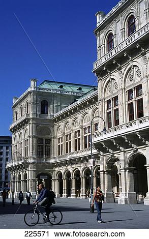 Entertainment building at roadside, Vienna State Opera, Vienna, Austria View Large Photo Image Stock Image - Entertainment building at roadside, Vienna State Opera, Vienna, Austria . Fotosearch