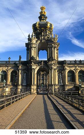 Entrance of palace, Zwinger Palace, Dresden, Saxony, Germany View Large Photo Image Stock Photo - Entrance of palace, Zwinger Palace, Dresden, Saxony, Germany . Fotosearch