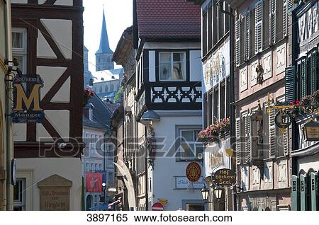 Entrance to the brewery and restaurant Ambraeusianum, Bamberg, Germany View Large Photo Image Stock Photography - Entrance to the brewery and restaurant Ambraeusianum, Bamberg, Germany . Fotosearch