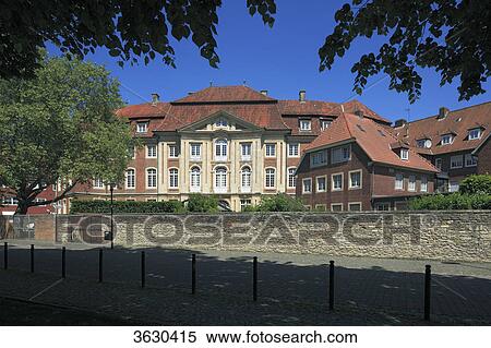 Stock Photography - Erbdrostenhof, Muenster, Germany . Fotosearch