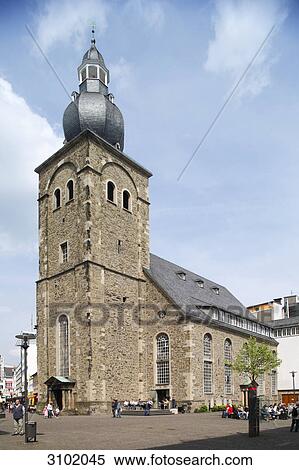 Stock Photography - Evangelic church, Wuppertal, North Rhien-Westphalia, Germany . Fotosearch