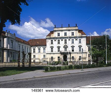 Stock Image - Facade of castle, Brandenburg, Germany . Fotosearch