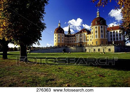 Facade of castle, Moritzburg Castle, Dresden, Saxony, Germany View Large Photo Image Stock Image - Facade of castle, Moritzburg Castle, Dresden, Saxony, Germany . Fotosearch