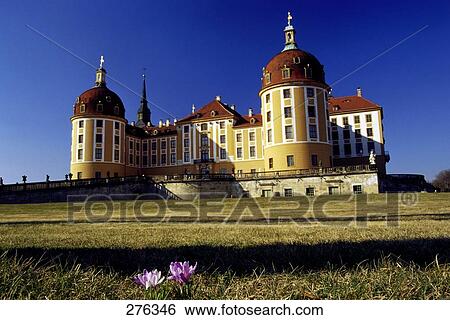 Facade of castle, Moritzburg Castle, Dresden, Saxony, Germany View Large Photo Image Stock Photograph - Facade of castle, Moritzburg Castle, Dresden, Saxony, Germany . Fotosearch