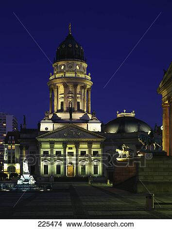 Facade of cathedral, German Cathedral, Gendarmenmarkt, Berlin, Germany View Large Photo Image Picture - Facade of cathedral, German Cathedral, Gendarmenmarkt, Berlin, Germany . Fotosearch