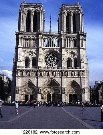 Facade of church, Paris, Ile-de-France, France View Large Photo Image Stock Image - Facade of church, Paris, Ile-de-France, France . Fotosearch