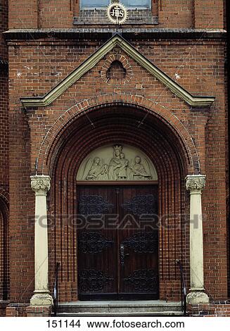 Facade of church View Large Photo Image Picture - Facade of church . Fotosearch