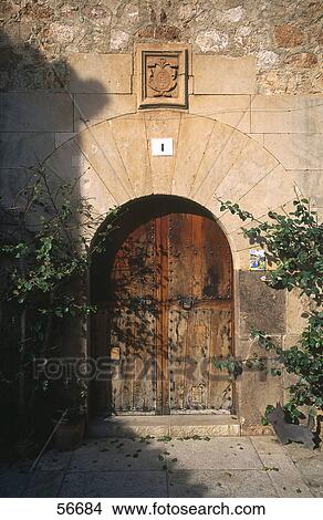 Facade of house, Valldemosa, Majorca, Balearic Islands, Spain View Large Photo Image Picture - Facade of house, Valldemosa, Majorca, Balearic Islands, Spain . Fotosearch
