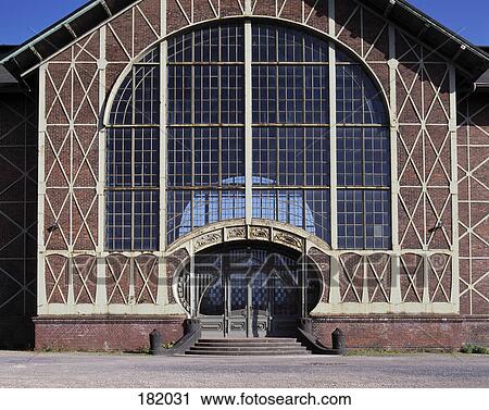 Stock Image - Facade of museum, Dortmund, Germany . Fotosearch