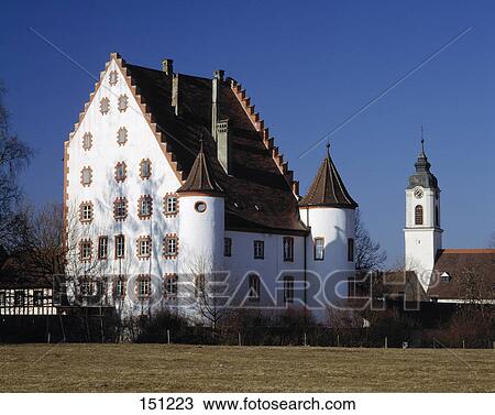 Facade of old castle, Kisslegg, Allgaeu, Baden-Wurttemberg, Germany View Large Photo Image Stock Image - Facade of old castle, Kisslegg, Allgaeu, Baden-Wurttemberg, Germany . Fotosearch