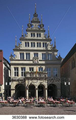 Gable house on Prinzipalmarkt, Muenster, Germany View Large Photo Image Stock Photo - Gable house on Prinzipalmarkt, Muenster, Germany . Fotosearch