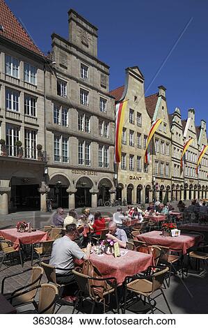 Gable houses on Prinzipalmarkt, Muenster, Germany View Large Photo Image Picture - Gable houses on Prinzipalmarkt, Muenster, Germany . Fotosearch