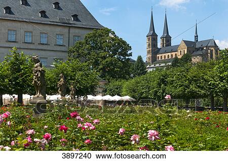 Garden of the residence and Michaelskirche, Bamberg, Germany View Large Photo Image Stock Image - Garden of the residence and Michaelskirche, Bamberg, Germany . Fotosearch
