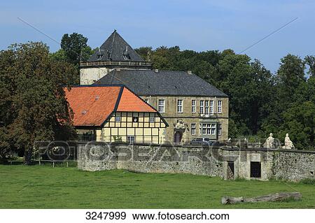 Gesmold Castle, Melle, Germany View Large Photo Image Stock Photo - Gesmold Castle, Melle, Germany . Fotosearch