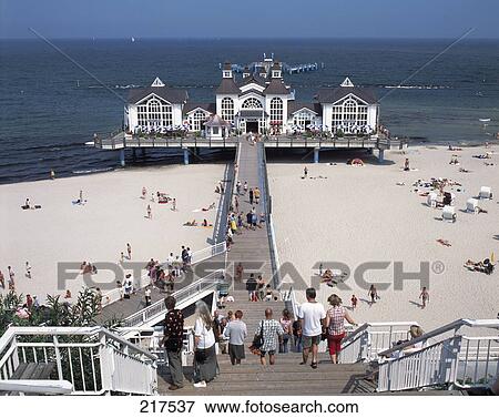 High angle view of tourists on beach, Ruegen, Germany View Large Photo Image Stock Photo - High angle view of tourists on beach, Ruegen, Germany . Fotosearch