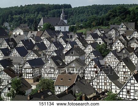 High angle view of town View Large Photo Image Picture - High angle view of town . Fotosearch