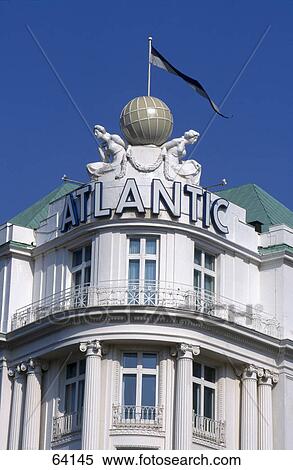 High section view of hotel, Hotel Atlantic Kempinski, Hamburg, Germany View Large Photo Image Stock Photography - High section view of hotel, Hotel Atlantic Kempinski, Hamburg, Germany . Fotosearch
