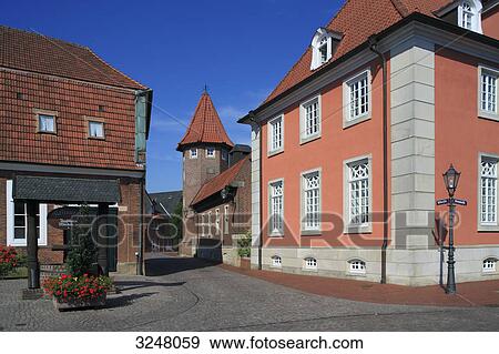 Stock Photo - Hotel und restaurant in Haseluenne, Germany . Fotosearch