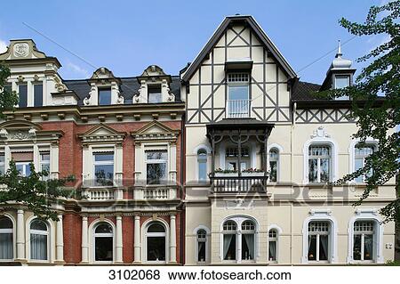 Houses, Muelheim an der Ruhr, North Rhine-Westphalia, Germany View Large Photo Image Stock Photo - Houses, Muelheim an der Ruhr, North Rhine-Westphalia, Germany . Fotosearch