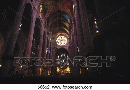 Interior of church, La Seo Cathedral, Palma, Majorca, Balearic Islands, Spain View Large Photo Image Stock Image - Interior of church, La Seo Cathedral, Palma, Majorca, Balearic Islands, Spain . Fotosearch