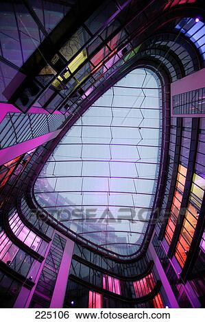 Stock Photograph - Interior of shopping mall, Atrium Basler Mall, Frankfurt, Hesse, Germany . Fotosearch
