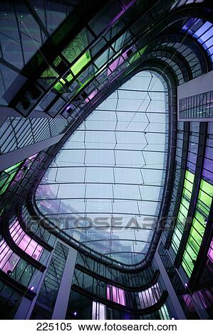 Stock Photography - Interior of shopping mall, Atrium Basler Mall, Frankfurt, Hesse, Germany . Fotosearch