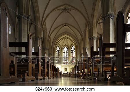 Interior view of the St. Vitus Church, surface level View Large Photo Image Stock Photo - Interior view of the St. Vitus Church, surface level . Fotosearch